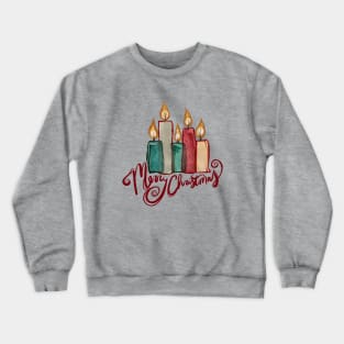 Merry Christmas Candles Crewneck Sweatshirt